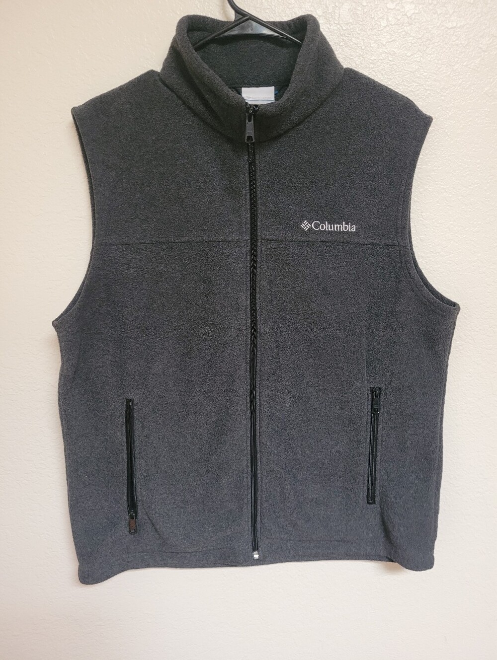 Mens Columbia Grey Fleece Vest